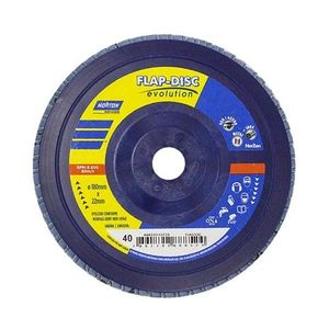 Disco Flap Norton Fibra 180mm Gr 40