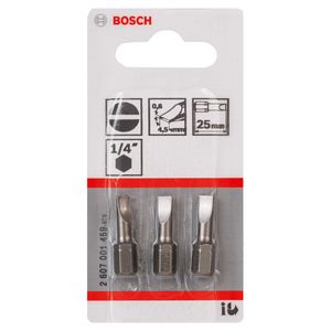 Jogo de Bits de Fenda Bosch Com 3 Peças