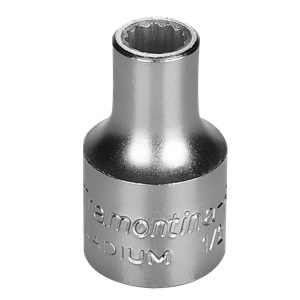 Soquete Estriado Em Aco 10mm Encaixe 1/2"" Pro Tramontina