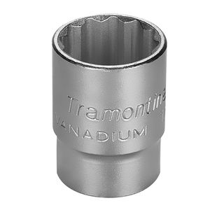Soquete Estriado Aco Vanadio 19mm 1/2"" M Tramontina Pro