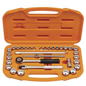 Maleta Soquetes Acess. 3/8"" 33pçs Tramontina
