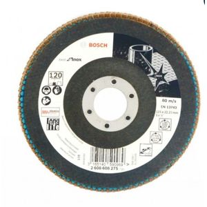 Disco Flap Bosch 125mm G-120 Curvo Inox