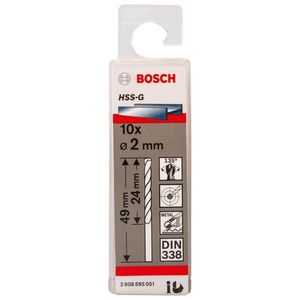 Broca de Aço Rápido Bosch M 02,00x24x49