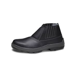 Bota Bracol Couro Biqueira Sem Cadarço Nº43 Preto/Bravo CA32807
