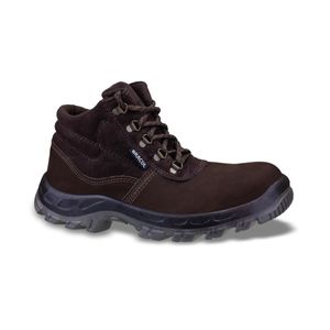 Bota Camurça Bico Plástico c/ Cadarço Marrom n°40 Bracol