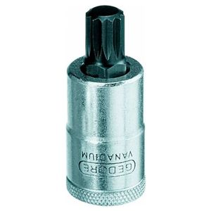 Soquete Multidentada 10mm Inx19 Encaixe 1/2"" Gedore
