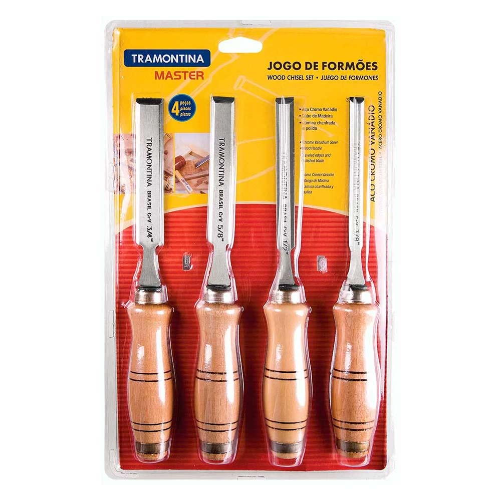 Formão Jogo 4pcs Tramontina - Apiguana