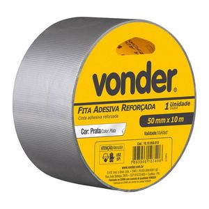 Fita Demarcação Adesiva 50X10 Prata VONDER 1010050010