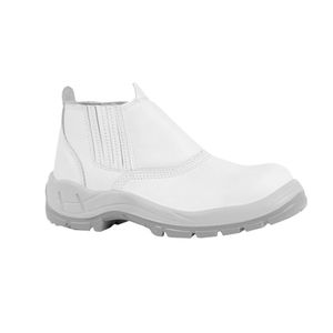 Bota de Microfibra Bico Aço com Elástico N40 Branco CA38530 Bracol