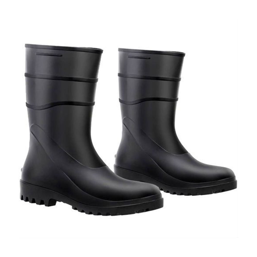 Bota de PVC cano Médio N39 sem Forro Preto CA37456 Bracol