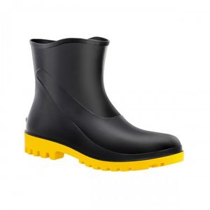 Bota de PVC 16cm N44 Preto solado Amarelo CA37456 Bracol