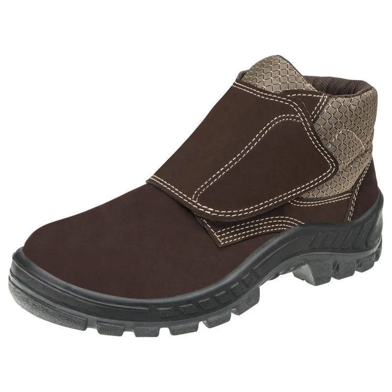 Bota Bracol Camurça Bico Plástico Fechamento em Velcro N44 CA39286 -  Apiguana