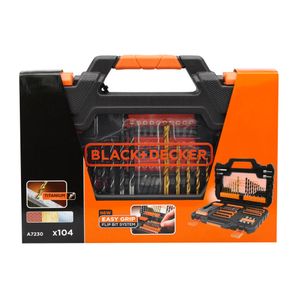 Kit Acessorios Black&Decker Para Parafusadeira 104 Peças