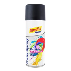 Tinta Spray 200ml Preto Fosco Ug Mund Prime