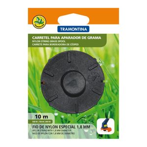 Carretel 2 Fios de Nylon 1,8mm para Aparador de Grama com 10m de Comprimento Tramontina