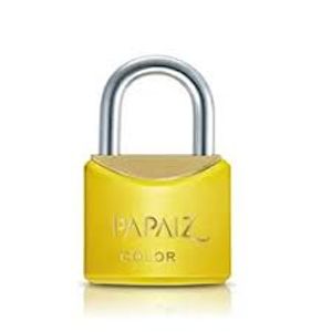 Cadeado Papaiz Amarelo E Cromado 30Mm
