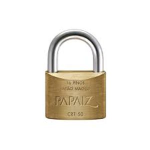 Cadeado Cromado Papaiz Treta Chave 50Mm