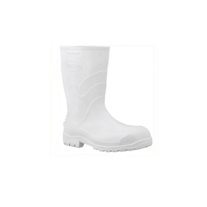 Bota Pvc Branca 28cm Sem Forro Cano Curto N°40 Bracol