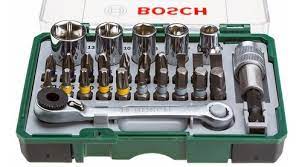 Jogo de 27 peças com set de bits verde Bosch