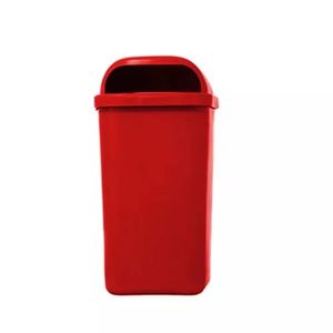 Lixeira 50L Plastico Vermelho Sem Suporte LAR PLASTICOS