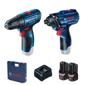 Kit Bosch Parafusadeira De Impacto Gsr 120Li 12V 2 Baterias E Maleta