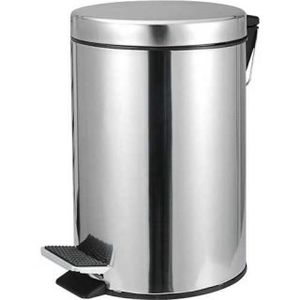 Lixeira 5L Inox Redondo Com\Pedal Cinza VONDER