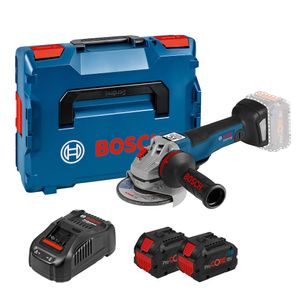 Esmerilhadeira à Bateria Angular Bosch GWS 18V-10 PC 18V 2 Baterias e Maleta