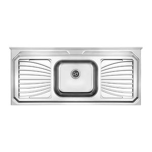 Pia Inoxsul Aço Inox Concretada 1,40 1Cuba Escorredor/Infinity