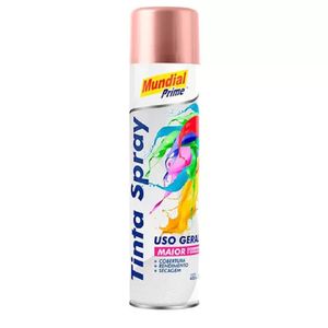 Tinta Spray Mundial Prime 400ml Rose Gold Metálica