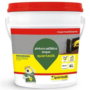 Impermeabilizante Quartzolit 18LTS Pintura Asfáltica Acqua