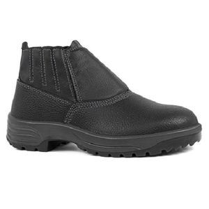Bota Couro Bico Plástico Com/Elástico Usafe Fijiwara N-40 CA48413
