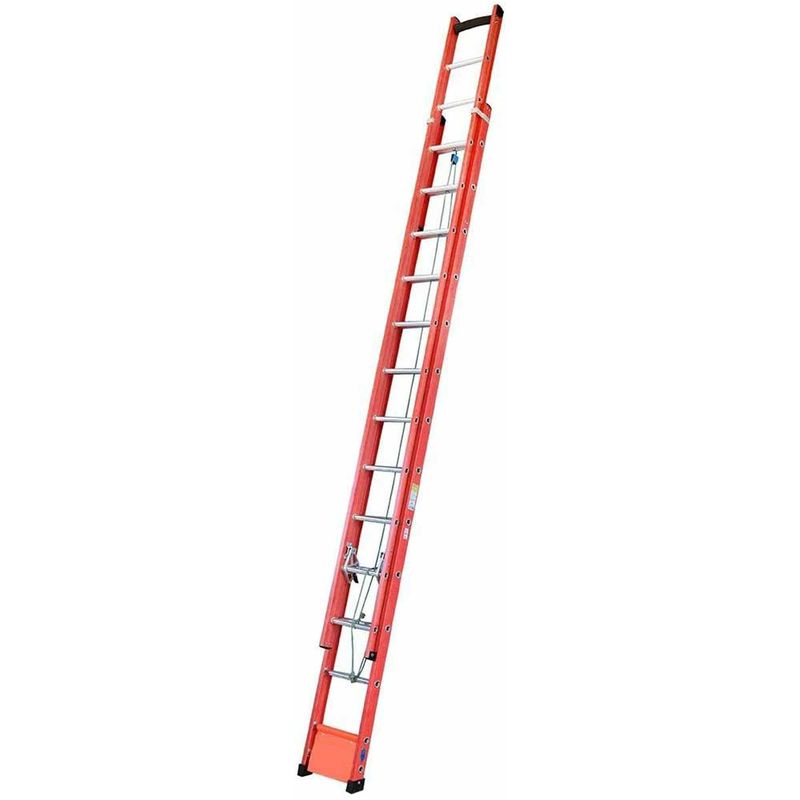 Escada-Extensivel-21-Degraus-Sintese-Tipo-D-Fibra-de-Vidro-3.9-x-6.6-Metros