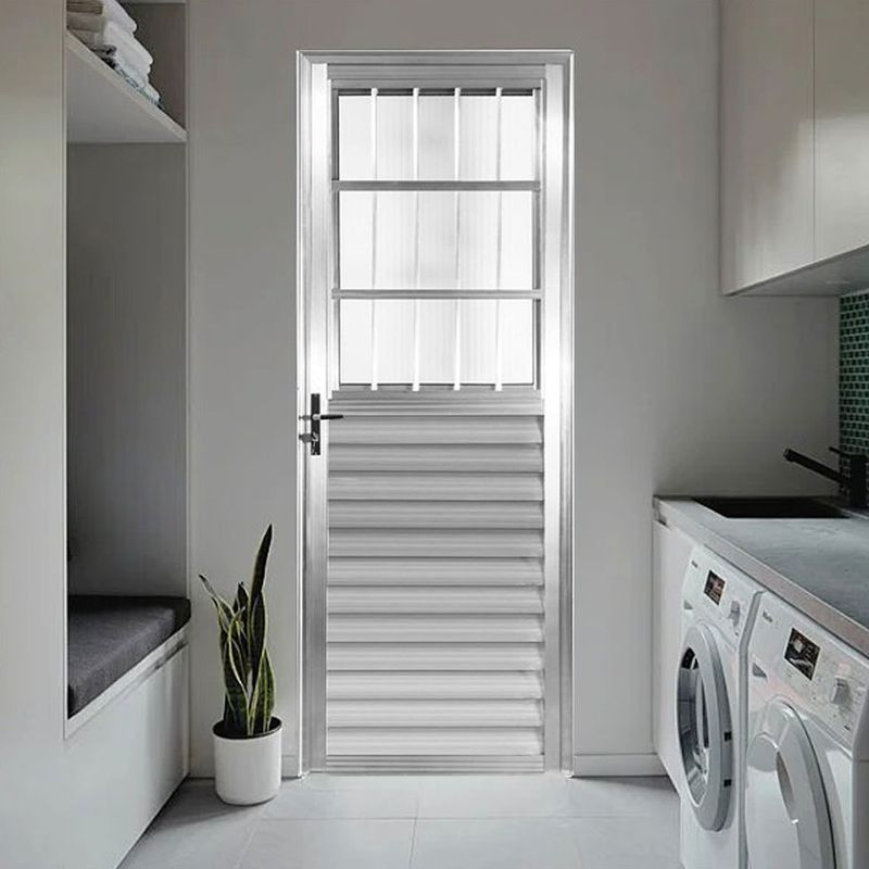 Porta-de-Aluminio-Natural-Postigo-Vidro-Liso-210x80cm-Lado-Esquerdo-Quality