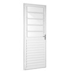 Porta-de-Aluminio-Branco-Basculante-Vidro-Liso-210x80cm-Lado-Esquerdo-Quality