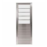 Porta-de-Aluminio-Natural-Basculante-Vidro-Canelado-210x80cm-Lado-Esquerdo-Quality
