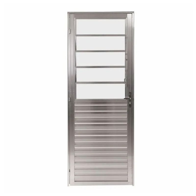Porta-de-Aluminio-Natural-Basculante-Vidro-Canelado-210x80cm-Lado-Esquerdo-Quality