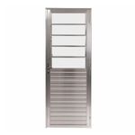 Porta-de-Aluminio-Natural-Basculante-Vidro-Canelado-210x80cm-Lado-Direito-Quality