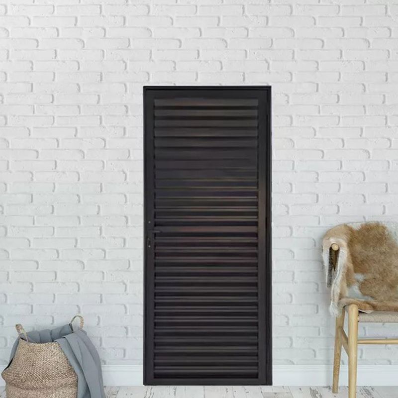 Porta-de-Aluminio-Preto-Veneziana-210x70cm-Lado-Esquerdo-Quality