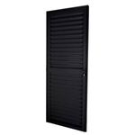 Porta-de-Aluminio-Preto-Veneziana-210x80cm-Lado-Esquerdo-Quality
