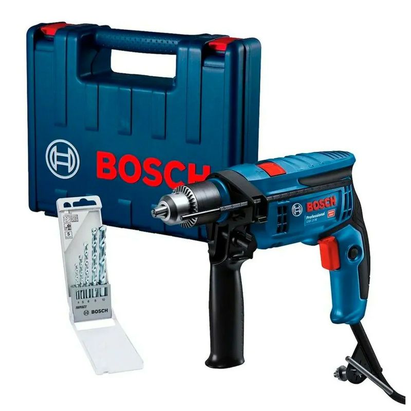 Furadeira-de-Impacto-12-Bosch-GSB-13-RE-750W-220V-Com-Maleta---kit-5-brocas