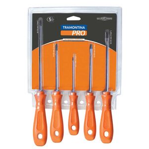 Jogo De Chave De Fenda/philips Tramontina Pro Com 5 Peças
