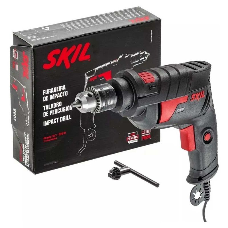 Furadeira-de-Impacto-3-8--Skil-6600-570W-220V---Acessorios