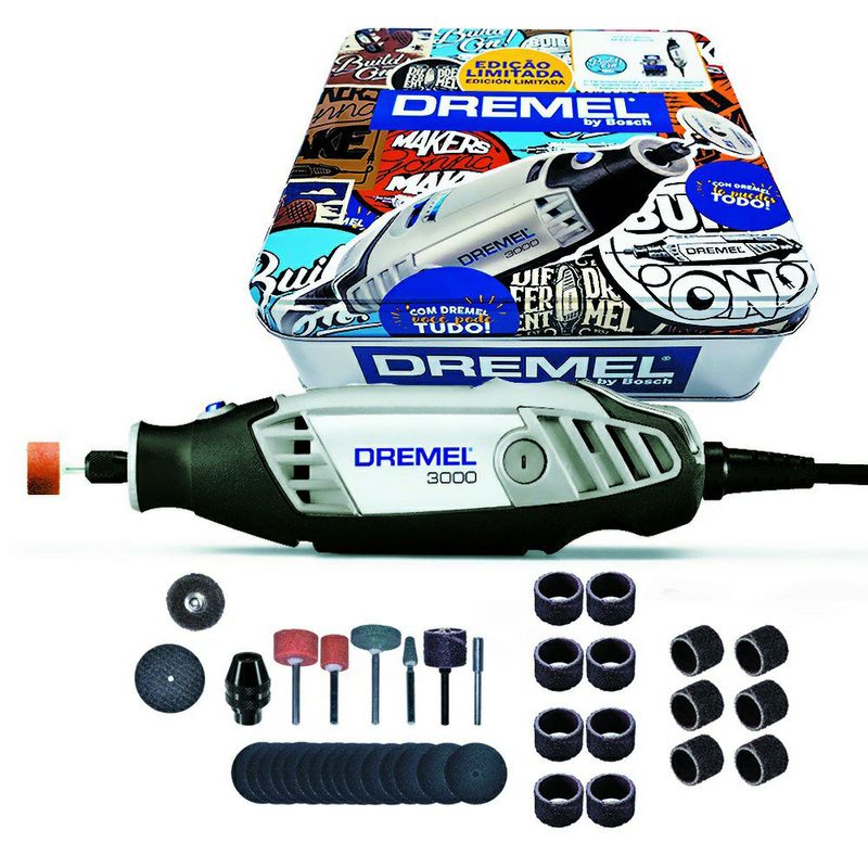 Micro-Retifica-Dremel-3000-Com-31-Acessorios