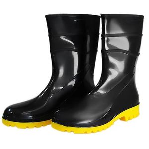 Bota Pvc Preto/Amarelo Bracol 28cm N°39 CA37456 Sem Forro