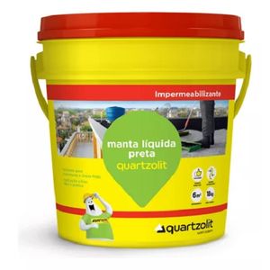 Impermeabilizante 18KG Quartzolit Manta Liquida Preto
