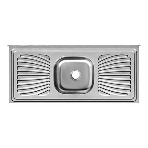 Pia de Aço Forminox  Inox Concretada 1,20 Sem furo AISI-430