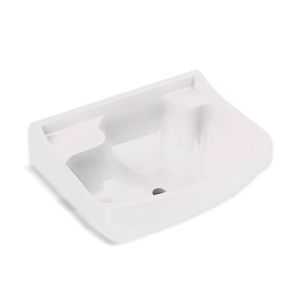 Lavatorio Plástico Médio Branco 350X260MM Polyfort