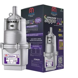Bomba Submersa Anauger  Monofásica 3/4 500-300W Sappo Slim