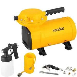 Compressor Ar Direto Vonder 220V 0,50HP 2,3PCM 8 Acessórios